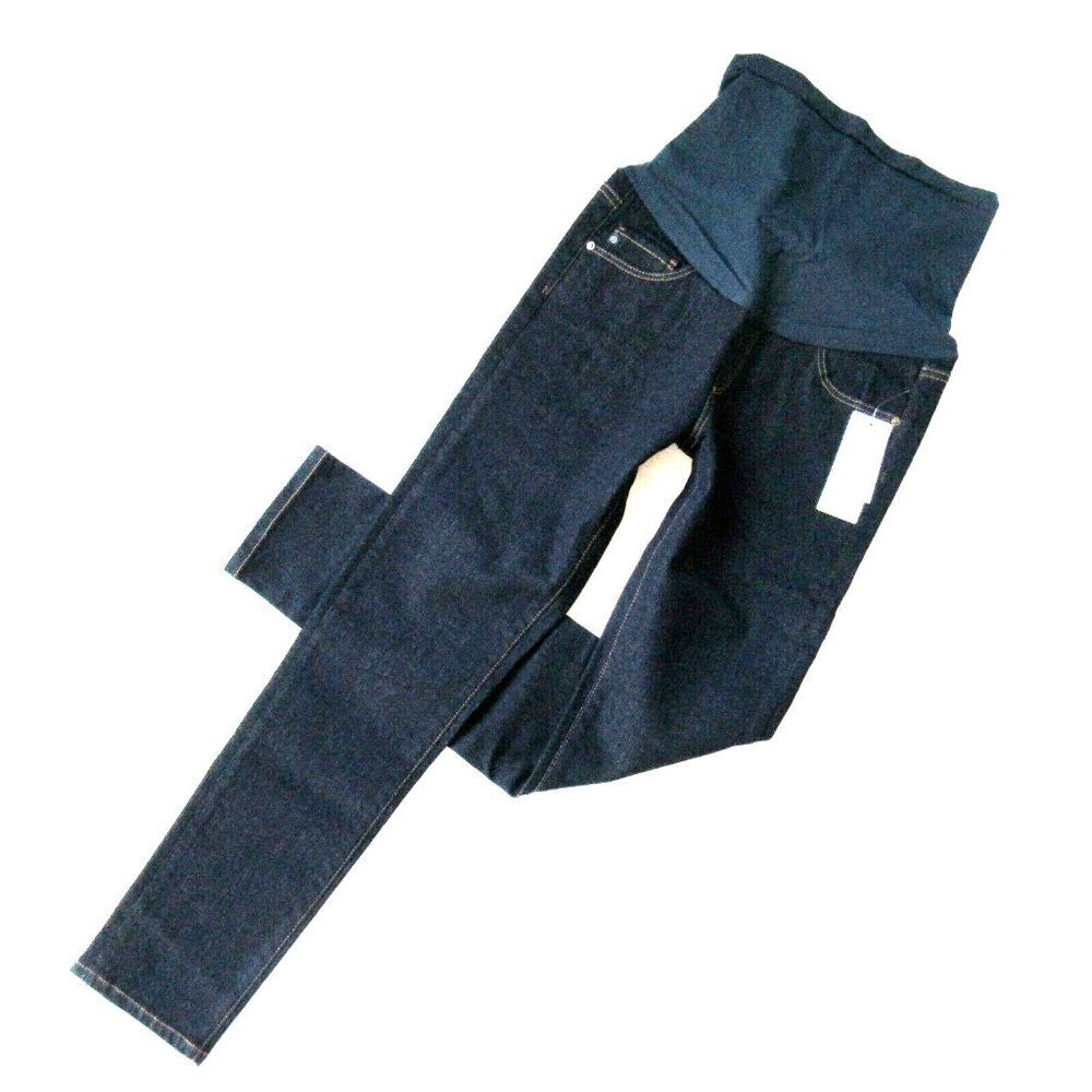 NWT AG Adriano Goldschmied Prima in Admiral Blue Maternity Cigarette Jeans 27